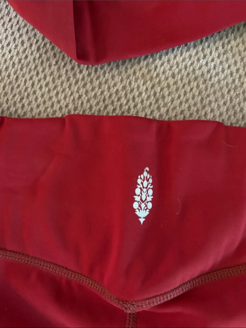 Red Athletic Sports Bra and Short set- Free people movement